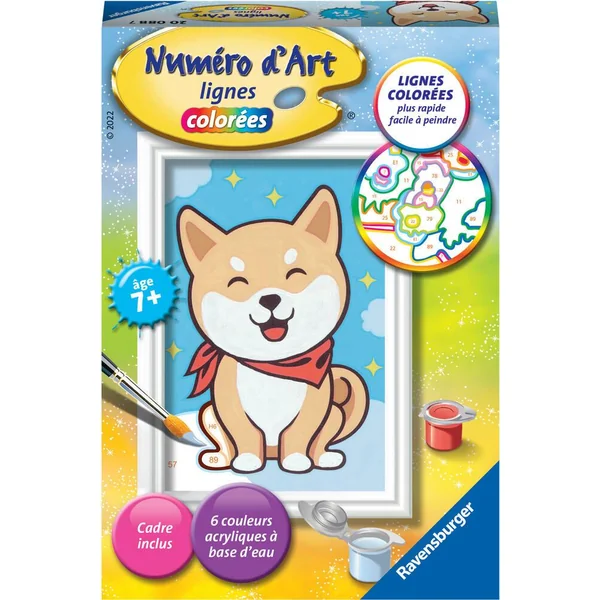 NUMÉRO D'ART - MINI FORMAT - ADORABLE SHIBA INU