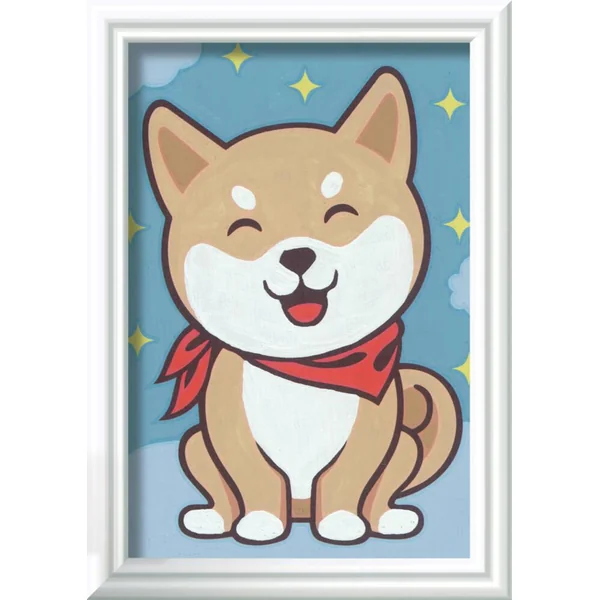 NUMÉRO D'ART - MINI FORMAT - ADORABLE SHIBA INU