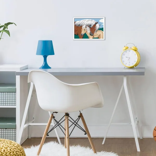 NUMÉRO D'ART PETIT - JUMENT & POULAIN