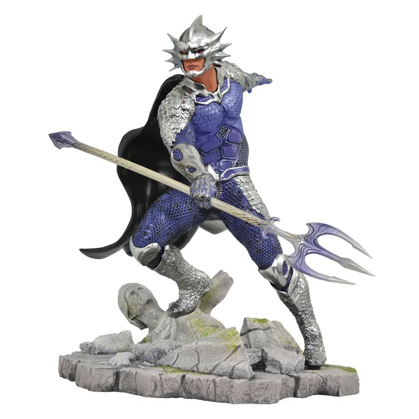 OCEAN MASTER STATUE AQUAMAN DC MOVIE GALLERY DIAMOND SELECT 23 CM