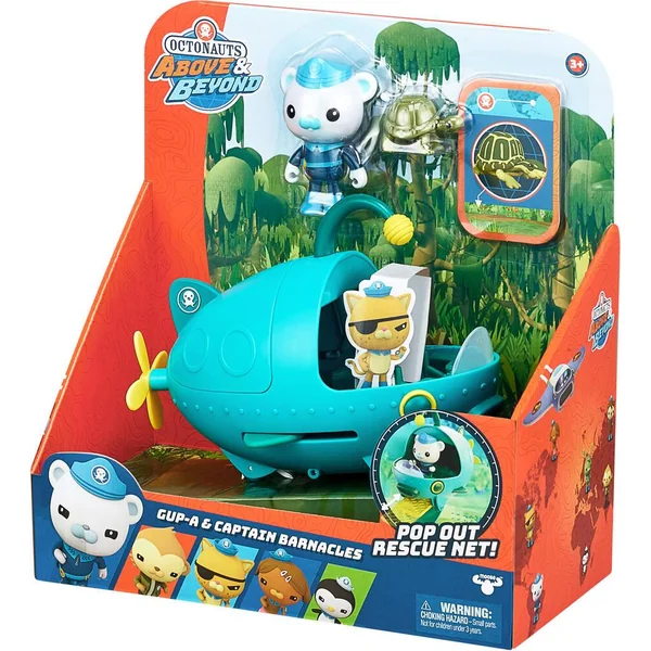 OCTONAUTS - FIGURINE ET VEHICULE BARNACLES ET GUP A