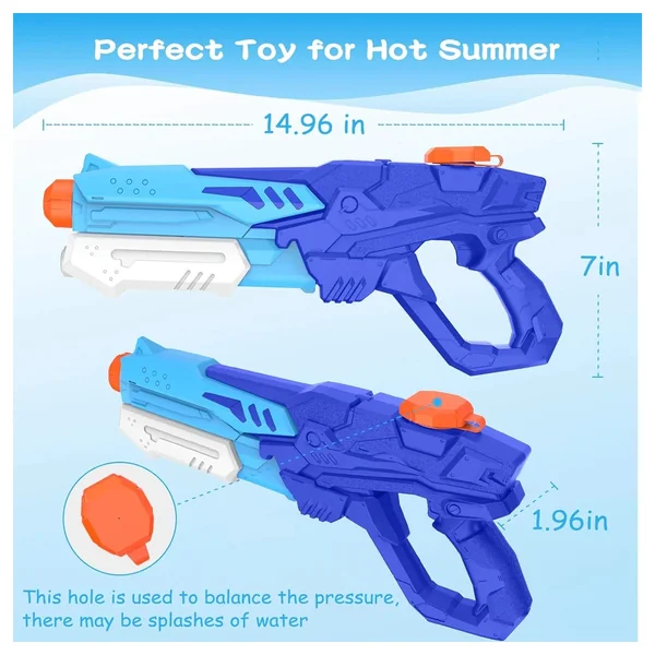 ODS - Outdoor Play Equipment - Splashmatic Pump Action Water Gun - 8m Range - 6+ Yrs