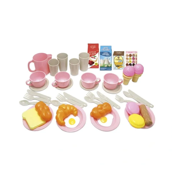 ODS - Pretend Professions - Maxi Caffettiera Breakfast Set - Pink - 3 Years - Role Play
