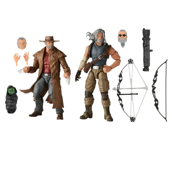 OLD MEN LOGAN & HAWKEYE PACK 2 FIGURINES X-MEN MARVEL LEGENDS HASBRO 15 CM