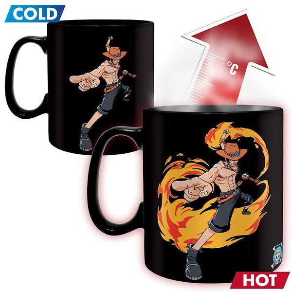 ONE PIECE MUG HEAT CHANGE 460 ML LUFFYETACE