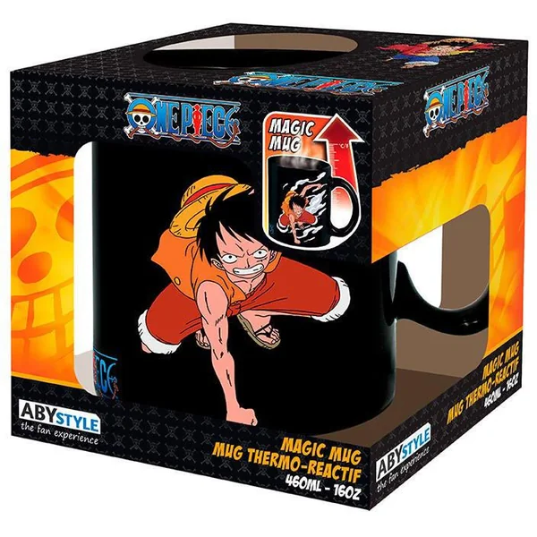 ONE PIECE MUG HEAT CHANGE 460 ML LUFFYETACE
