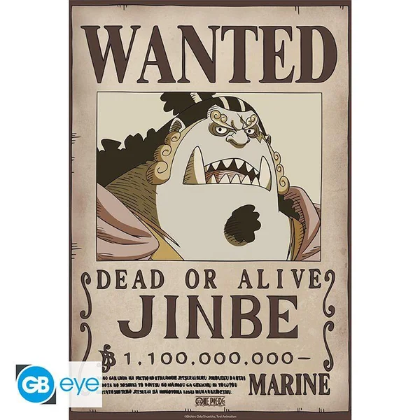 ONE PIECE - POSTER CHIBI 52X38 - WANTED JINBE WANO*
