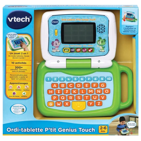 ORDI-TABLETTE P'TIT GENIUS TOUCH VERT
