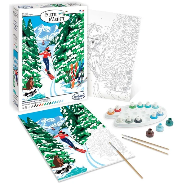 PALETTE D'ARTISTE DANS LES ALPES