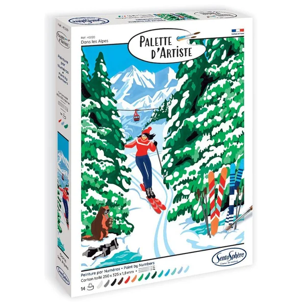 PALETTE D'ARTISTE DANS LES ALPES