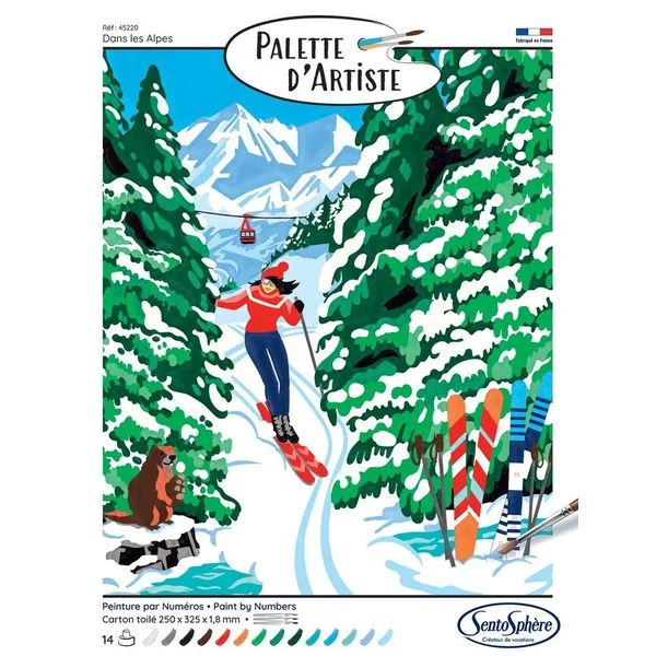 PALETTE D'ARTISTE DANS LES ALPES