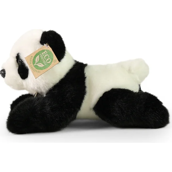 Panda en peluche allongée 20 cm ECO-FRIENDLY