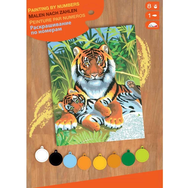 PEINTURE N° ENFANTS - TIGRES