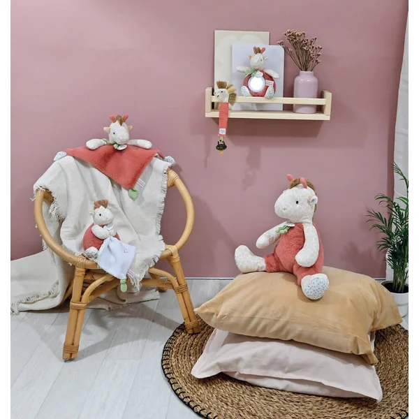 PELUCHE DOUDOU GIRAFE - COULEUR SAVANE - 25 CM