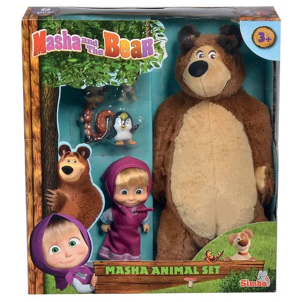 PELUCHE MASHA 12 CM MICHKA ET ANIMAUX