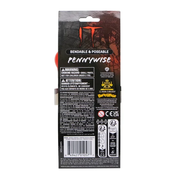 Pennywise figurine flexible Ça (IT) Bendyfigs Noble Toys 19 cm