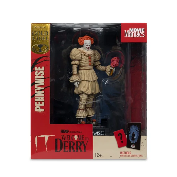 Pennywise (Flashback) statuette PVC Welcome to Derry Movie Maniacs McFarlane Toys 16 cm