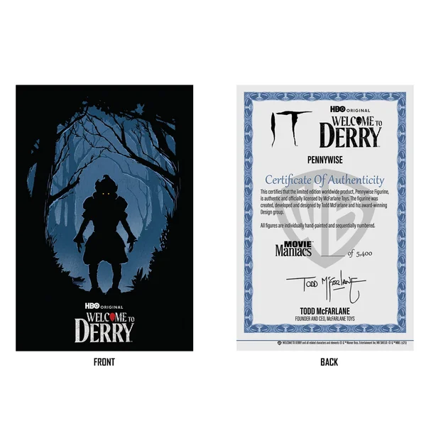 Pennywise (Flashback) statuette PVC Welcome to Derry Movie Maniacs McFarlane Toys 16 cm