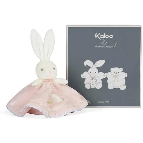 PERLE - DOUDOU ROND LAPINOU ROSE - 20CM