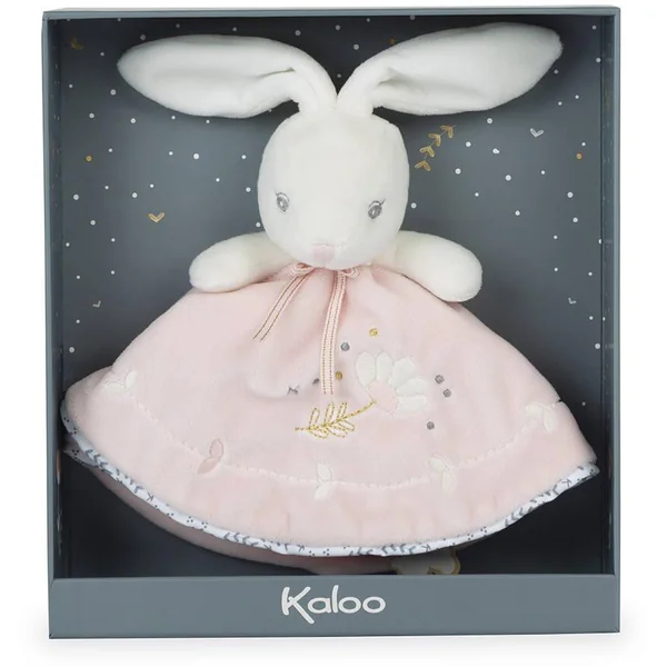 PERLE - DOUDOU ROND LAPINOU ROSE - 20CM