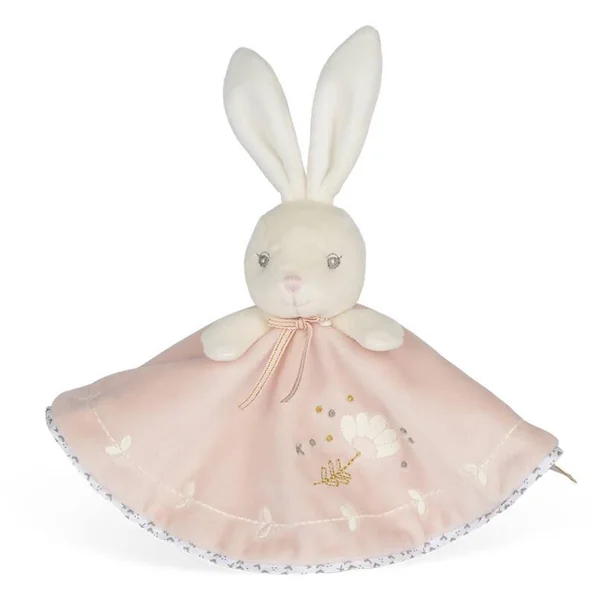 PERLE - DOUDOU ROND LAPINOU ROSE - 20CM