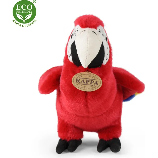 Perroquet en peluche rouge Ara Arakanga 24 cm ECO-FRIENDLY