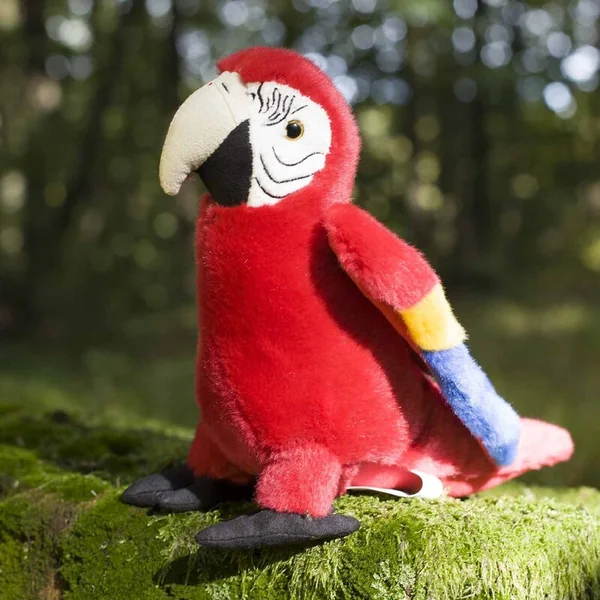 Perroquet en peluche rouge Ara Arakanga 24 cm ECO-FRIENDLY