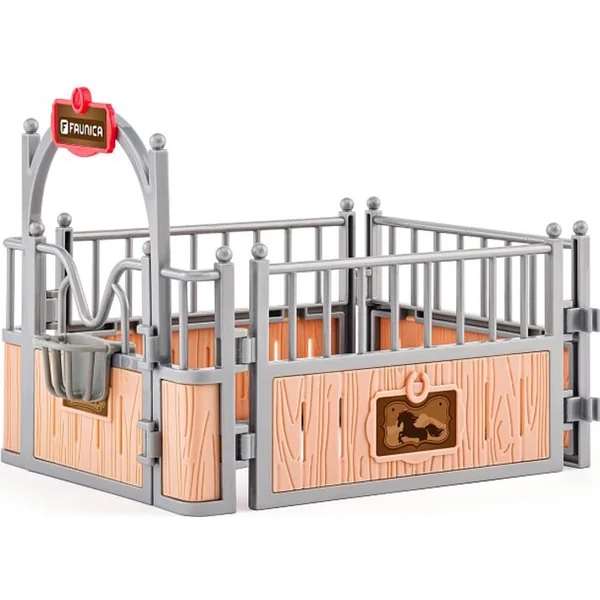 Petite écurie avec cheval et accessoires