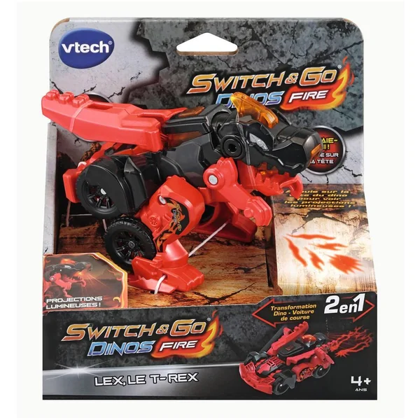 PETITS SWITCH & GO DINOS FIRE - VEHICULE DINOSAURE