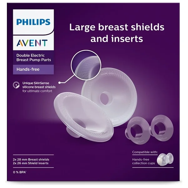Philips Avent Embouts Mains Libres pour Mamelon L, inserts en silicone