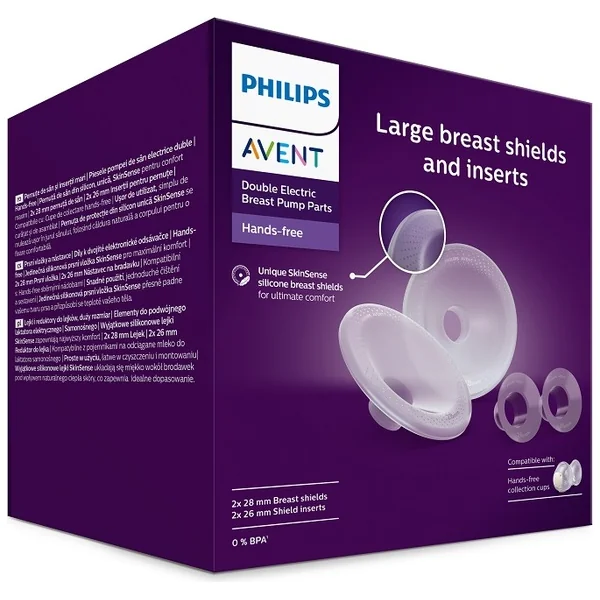 Philips Avent Embouts Mains Libres pour Mamelon L, inserts en silicone