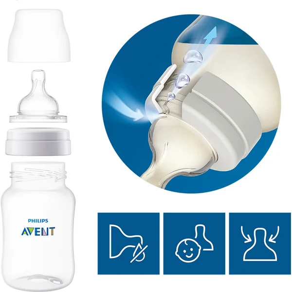 Philips AVENT Tétine Anti-colic débit lent 1m+ 2 pcs