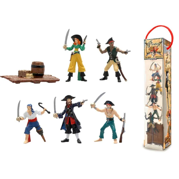PIRATES - 6 FIGURINES TUBE