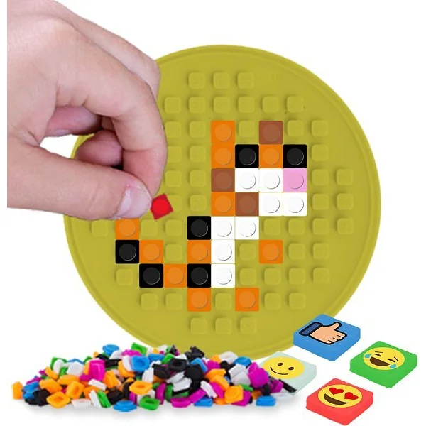 PIXIE CREW panneau mosaïque cercle jaune