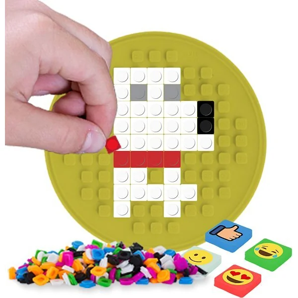 PIXIE CREW panneau mosaïque cercle jaune