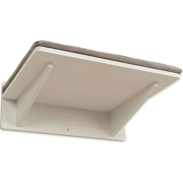 Plateforme avec coussin, paysage d'escalade, 50 × 17.5 × 36.5 cm, blanc