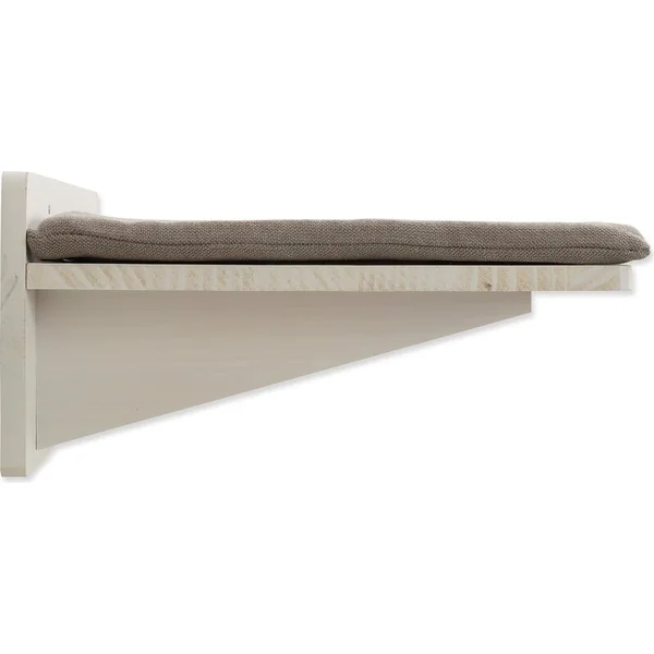 Plateforme avec coussin, paysage d'escalade, 50 × 17.5 × 36.5 cm, blanc