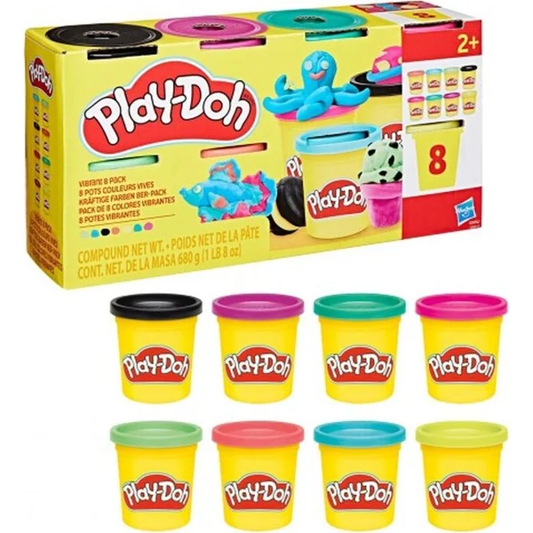 Play-Doh 8 pots V2, assortis