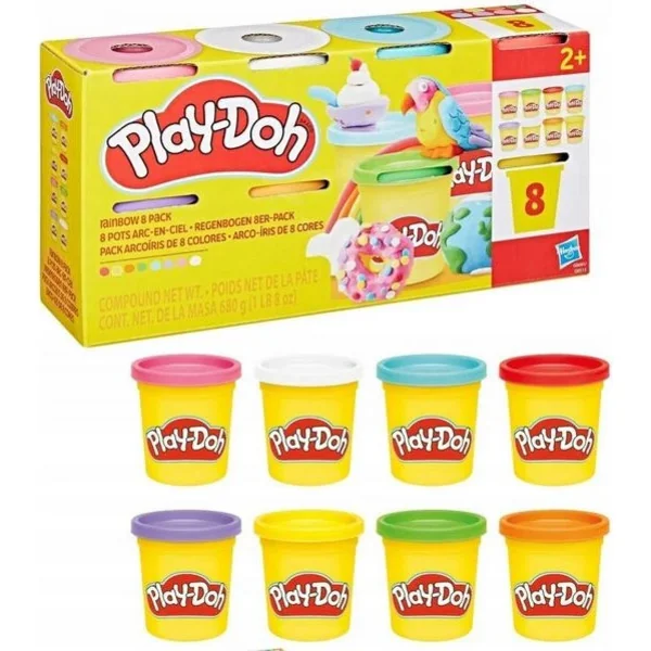 Play-Doh 8 pots V2, assortis