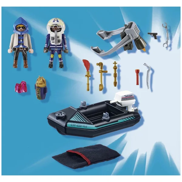 Playmobil City Action Police Jetpack Arrest Of The Art Thief - 70782