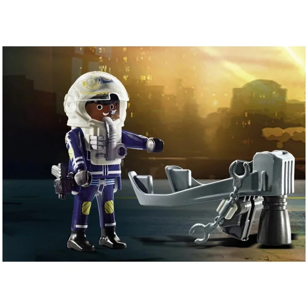Playmobil City Action Police Jetpack Arrest Of The Art Thief - 70782