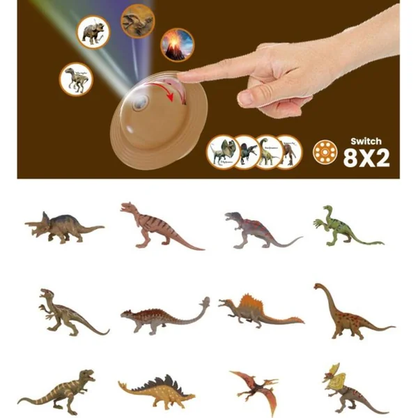 PLEJO Dinosaures avec projecteur