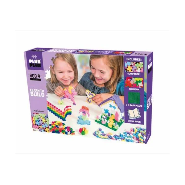 PLUS PLUS - KIT DECOUVERTE PASTEL ET NEON - 600 PIECES