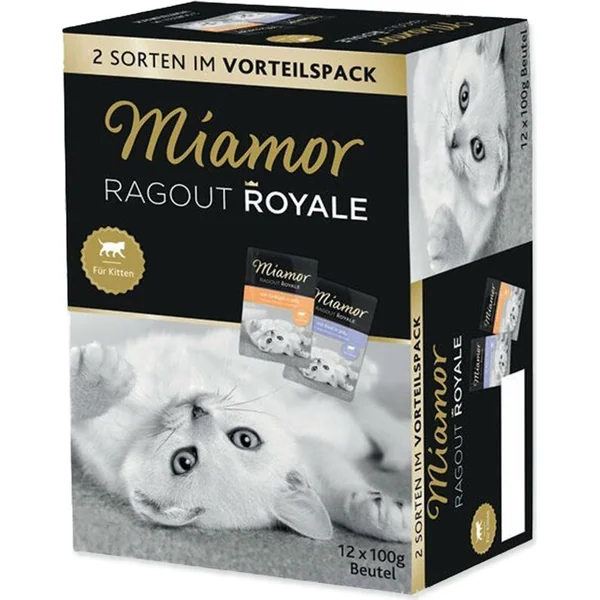 Pochette Miamor Ragout Royale Kitten en gelée Multi 2x6x100g