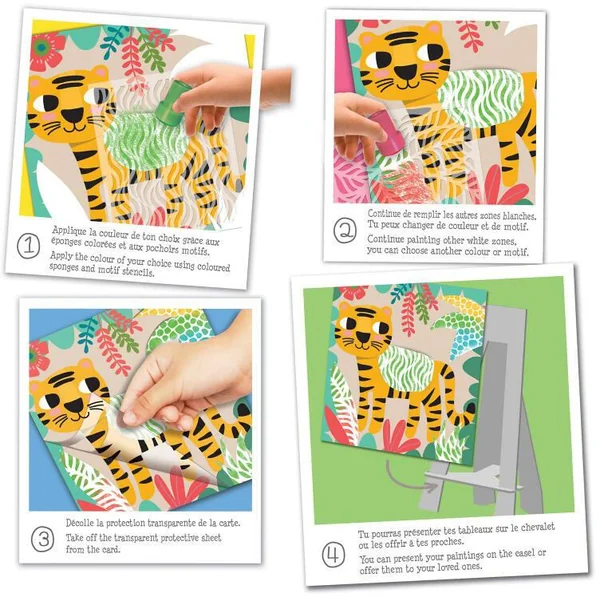 POCHOIRS MOTIFS - COULEURS DE LA JUNGLE