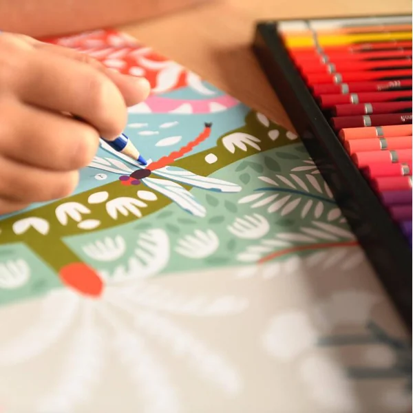 POPPIK PANORAMA A COLORIER - LES DINOSAURES