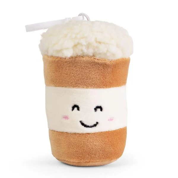 PORTE-CLES LITTLE LIVING NATURE CLIPS COFFEE SHOP ANIMAUX EN PELUCHE