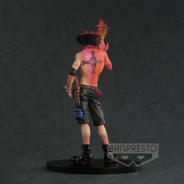 PORTGAS D. ACE BURNING COLOR FIGURINE ONE PIECE SCultures BANPRESTO 19 CM