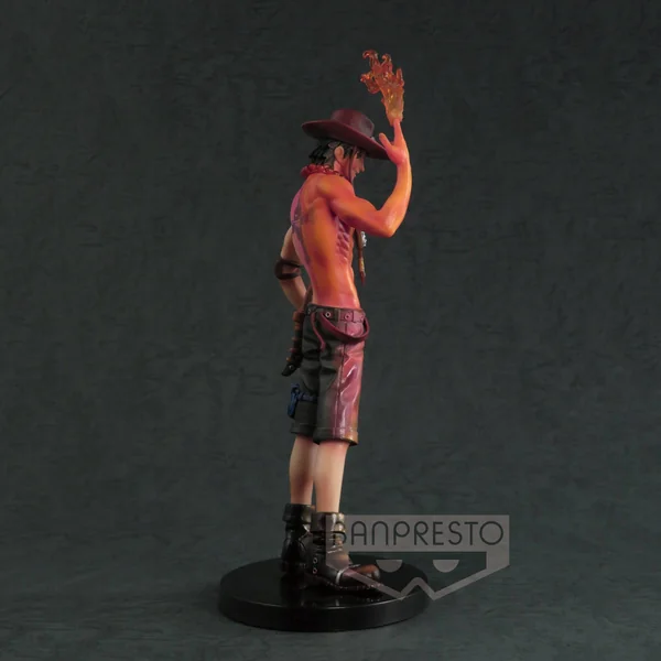 PORTGAS D. ACE BURNING COLOR FIGURINE ONE PIECE SCultures BANPRESTO 19 CM