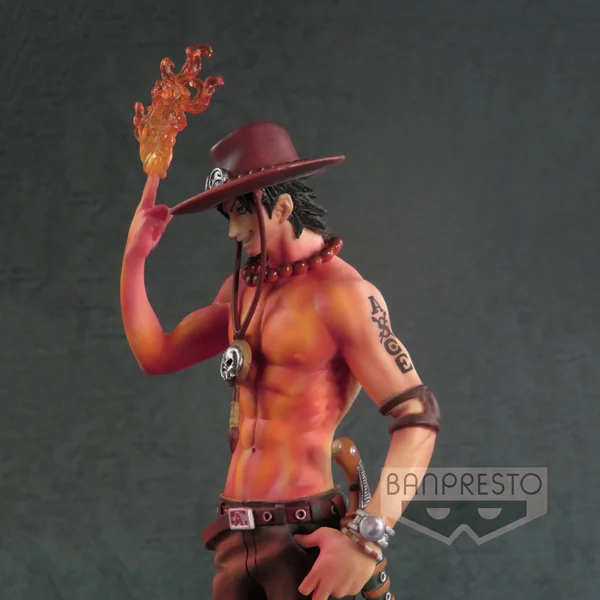 PORTGAS D. ACE BURNING COLOR FIGURINE ONE PIECE SCultures BANPRESTO 19 CM